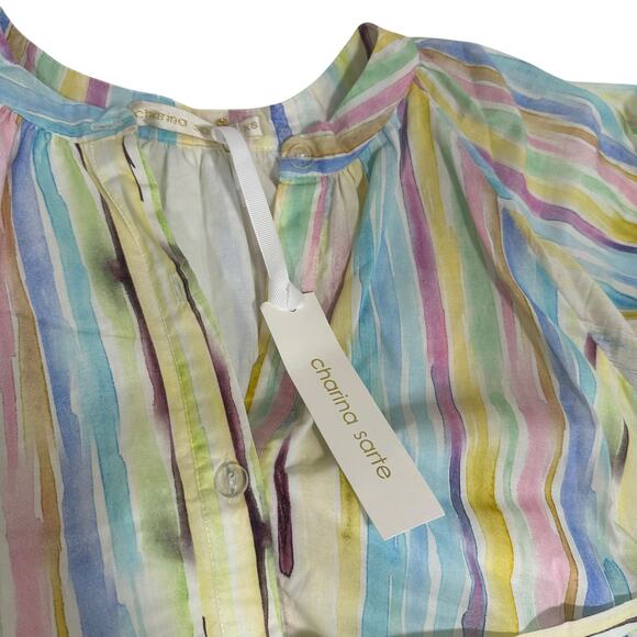 Charina Sarte Watercolor Stripe Mini Dress - Picture 5 of 8